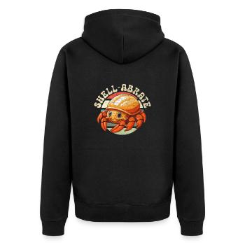 Süsser Einsiedlerkrebs Krabbe Krustentiere - Unisex Premium Bio Zip Hoodie - Schwarz - Hinten - Nico (187cm)