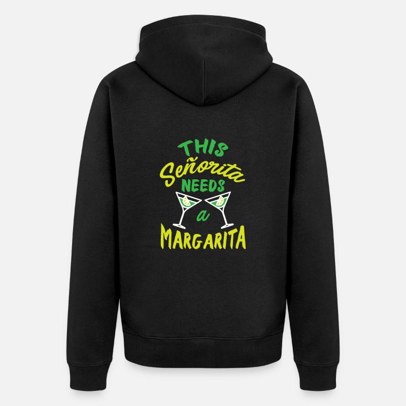 Drôle Cinco De Mayo Mexique - Veste à capuche bio Premium Unisexe - noir