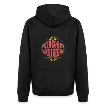 Drôle Cinco De Mayo Mexique - Veste à capuche bio Premium Unisexe - noir - Dos - Nico (187cm)
