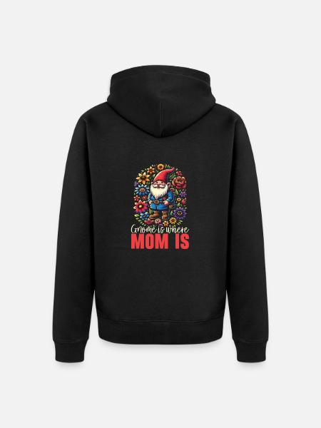 Mother's Day Midget Lover, Gardening, - Unisex Premium Organic Zip Hoodie - black