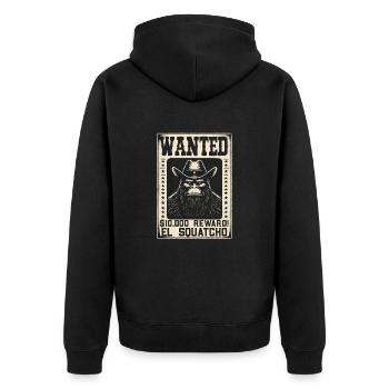 Amant du Bigfoot de l’Ouest Sasquatch Yéti - Veste à capuche bio Premium Unisexe - noir - Dos - Nico (187cm)