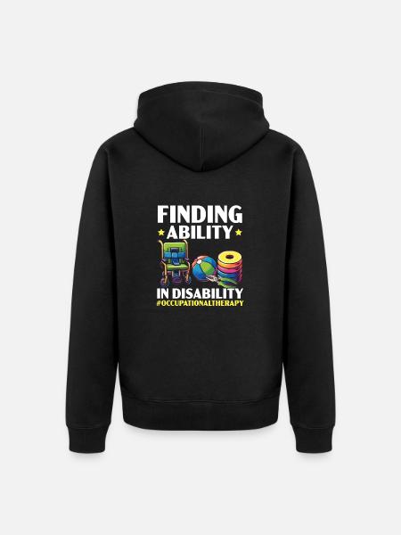 Occupational Therapist Occupational Therapy - Unisex Premium Organic Zip Hoodie - black