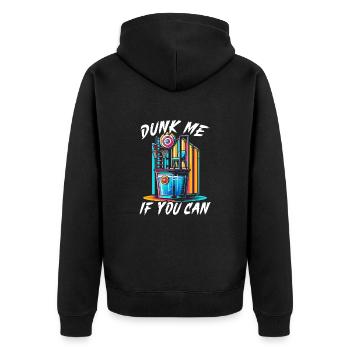 Dunk Tank Carnaval Foire Cirque - Veste à capuche bio Premium Unisexe - noir - Dos - Nico (187cm)