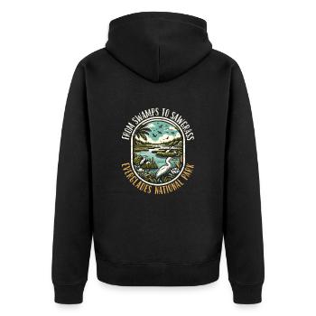 Parc national des Everglades Outdoor Tours États-Unis - Veste à capuche bio Premium Unisexe - noir - Dos - Nico (187cm)
