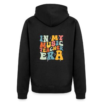 Professeur de musique École de musique Musicien musical - Veste à capuche bio Premium Unisexe - noir - Dos - Nico (187cm)