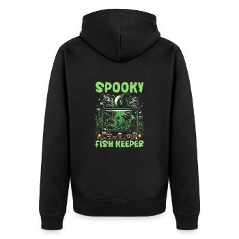 Costume de carnaval de carnaval d'Halloween - Veste à capuche bio Premium Unisexe - noir - Dos - Nico (187cm)