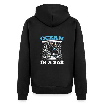 Aquariophiles Aquariophiles - Veste à capuche bio Premium Unisexe - noir - Dos - Nico (187cm)