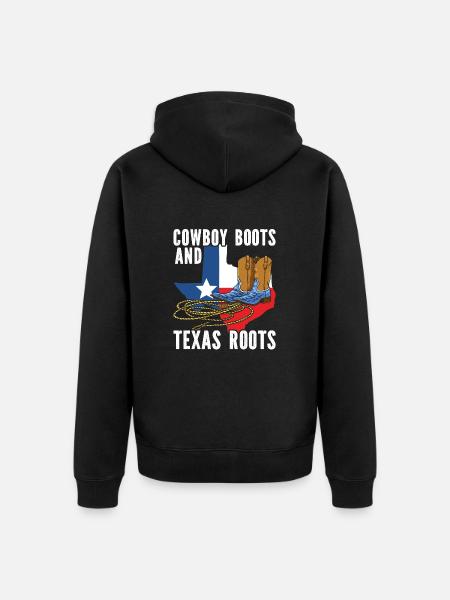 cowboy lover, western rodeo rider, - Unisex Premium Organic Zip Hoodie - black
