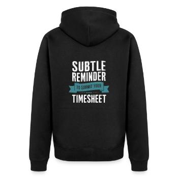 Responsable des ressources humaines Emploi Employé des ressources humaines RH - Veste à capuche bio Premium Unisexe - noir - Dos - Nico (187cm)