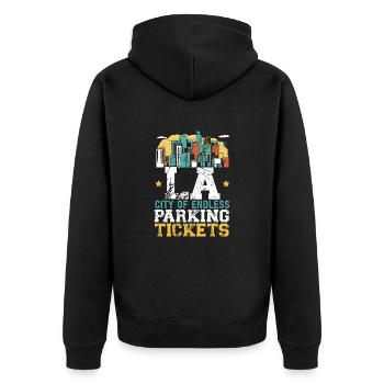 États-Unis États-Unis État d’Amérique Go - Veste à capuche bio Premium Unisexe - noir - Dos - Nico (187cm)