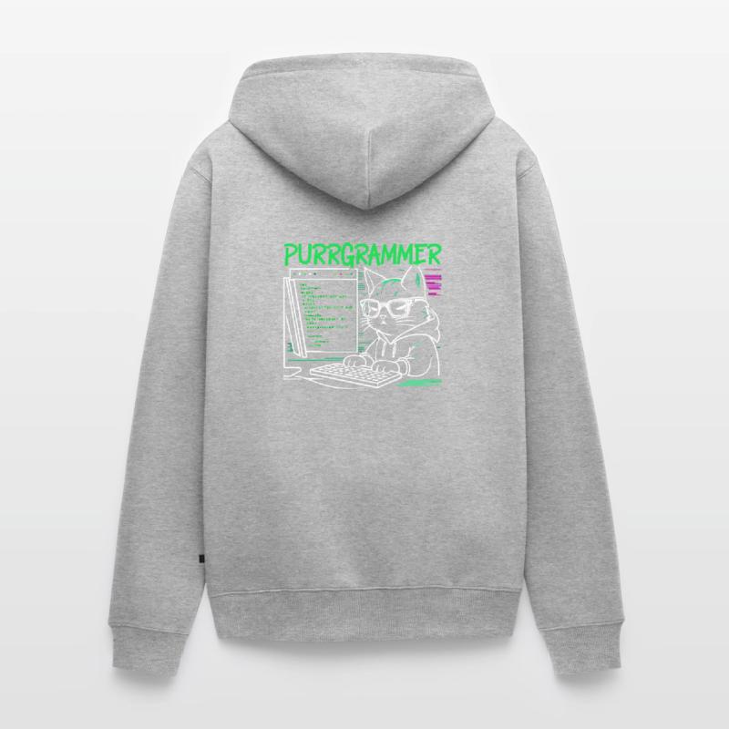 Lustiger Programmierer Programmierer Unisex Premium Bio Zip Hoodie