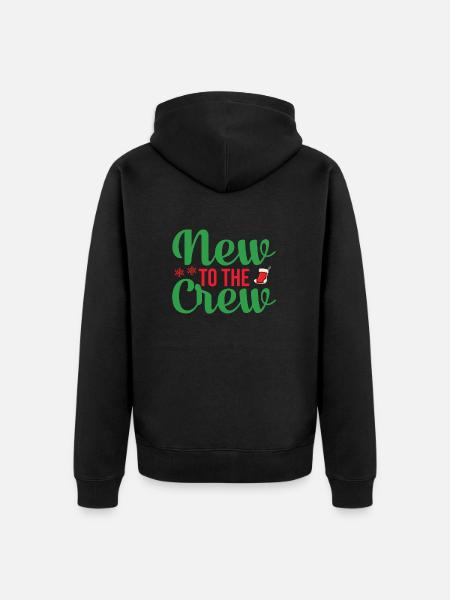 New in Team Christmas - Unisex Premium Organic Zip Hoodie - black