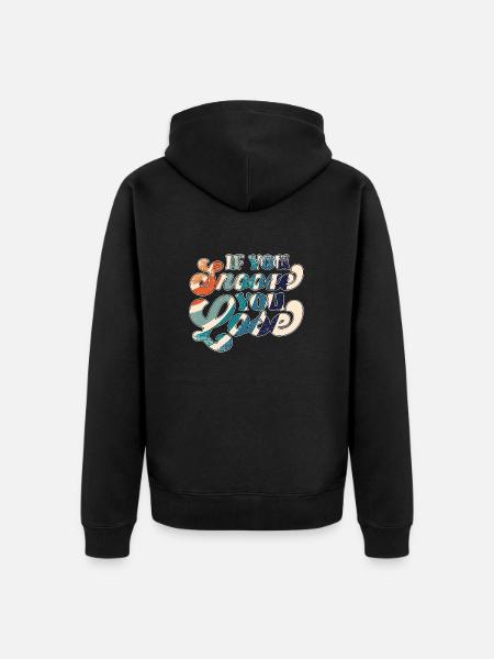 If You Snooze You Lose - Unisex Premium Bio Zip Hoodie - Schwarz