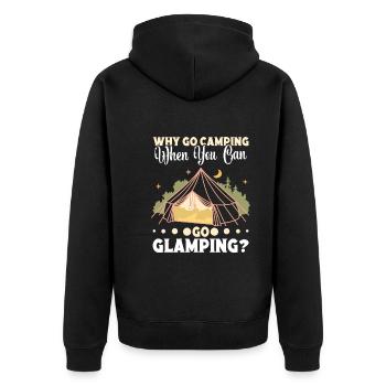 Glamping Camping en plein air Lover Tent Glamper - Veste à capuche bio Premium Unisexe - noir - Dos - Nico (187cm)