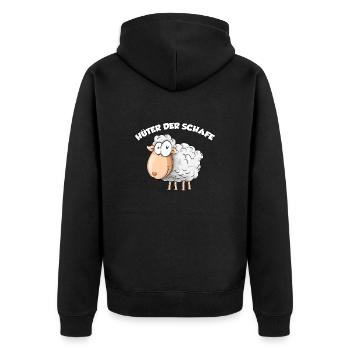 Gardien des moutons - Veste à capuche bio Premium Unisexe - noir - Dos - Nico (187cm)