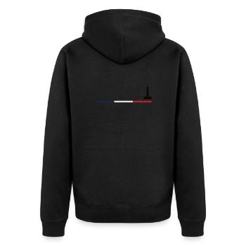 Ile de Ré - Charente-Maritime 17 - Veste à capuche bio Premium Unisexe - noir - Dos - Nico (187cm)