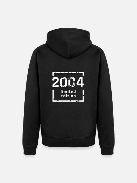 2004 édition limitée 19e anniversaire - Veste à capuche bio Premium Unisexe - noir