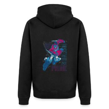 Transformers Artwork Of Optimus Prime - Unisex Premium Organic Zip Hoodie - black - Back - Nico (187cm)