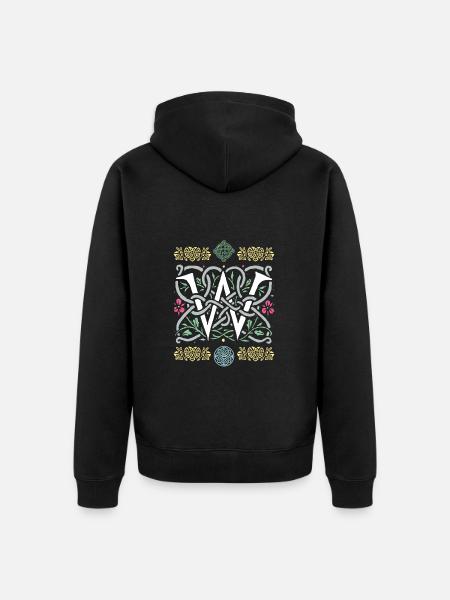 W - Unisex Premium Organic Zip Hoodie - black