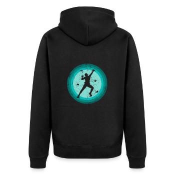 Escalade Bloc Boulder grimpeurs Alpinistes - Veste à capuche bio Premium Unisexe - noir - Dos - Nico (187cm)