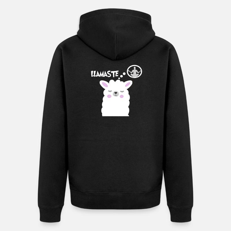 LLAMASTE - Veste à capuche bio Premium Unisexe - noir