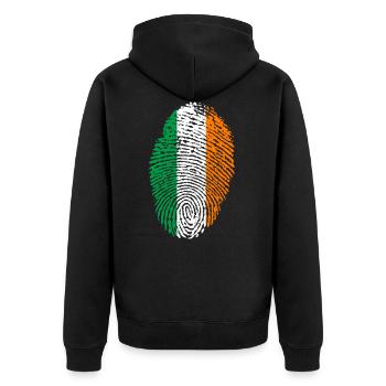 IRLANDE / IRLANDE - Veste à capuche bio Premium Unisexe - noir - Dos - Nico (187cm)
