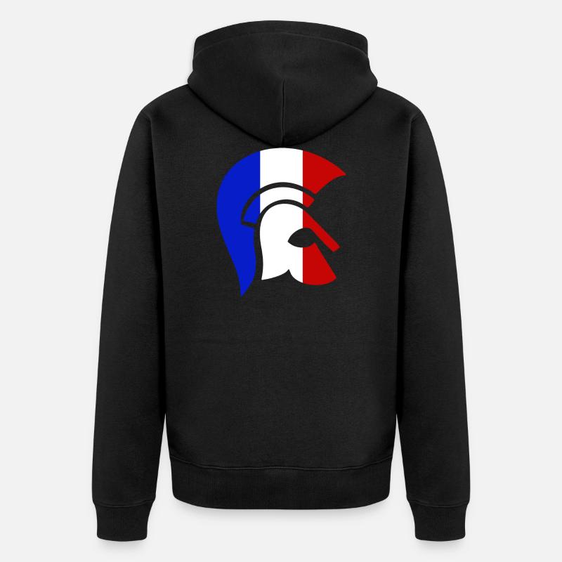 Guerrier Français - Veste à capuche bio Premium Unisexe - noir