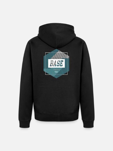 Stripe Hype - Unisex Premium Bio Zip Hoodie - Schwarz