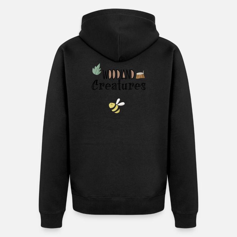 Abeille - Veste à capuche bio Premium Unisexe - noir