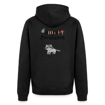 Rat de lavage - Veste à capuche bio Premium Unisexe - noir - Dos - Nico (187cm)