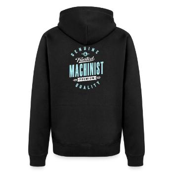 Machiniste Premium - Veste à capuche bio Premium Unisexe - noir - Dos - Nico (187cm)