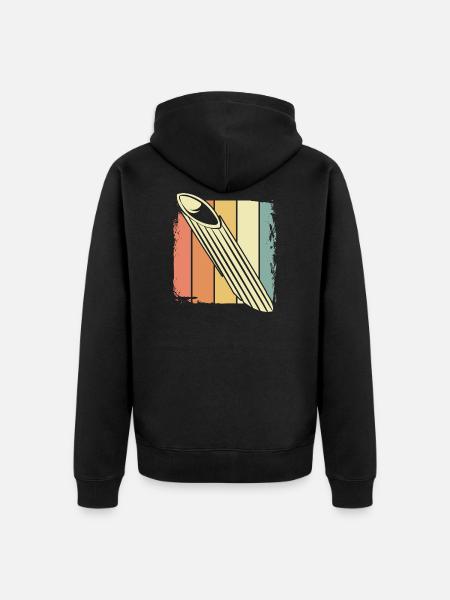 noodle - Unisex Premium Organic Zip Hoodie - black
