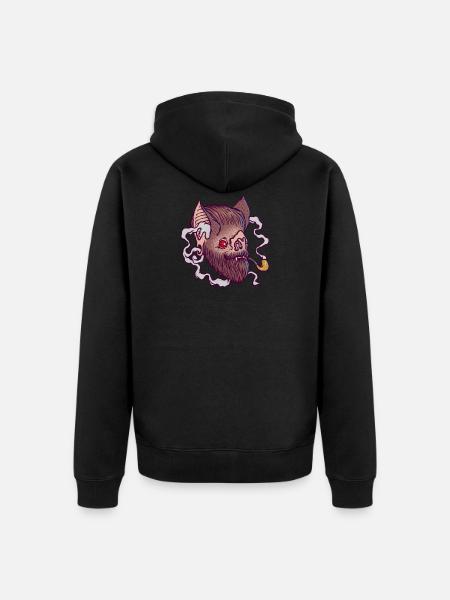 BAT HIPSTER - Veste à capuche bio Premium Unisexe - noir