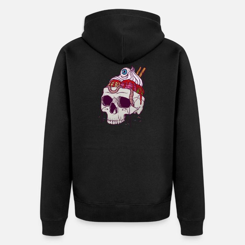 SKULL DESSERT - Veste à capuche bio Premium Unisexe - noir