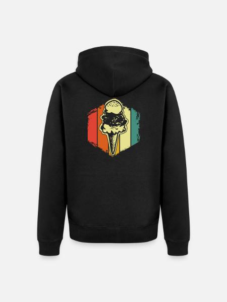 Eis - Unisex Premium Bio Zip Hoodie - Schwarz