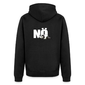 NÖ - PANDA - Veste à capuche bio Premium Unisexe - noir - Dos - Nico (187cm)