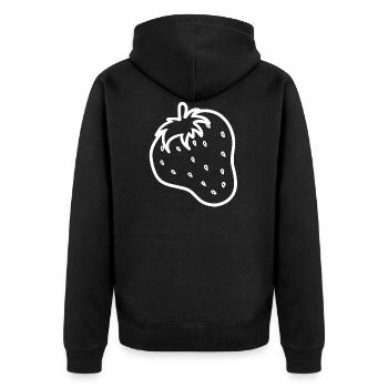 fraise - Veste à capuche bio Premium Unisexe - noir - Dos - Nico (187cm)