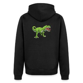 T Rex - Veste à capuche bio Premium Unisexe - noir - Dos - Nico (187cm)