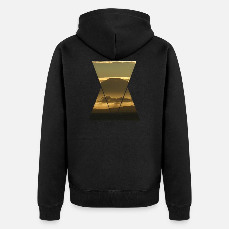 Volcan - Veste à capuche bio Premium Unisexe - noir