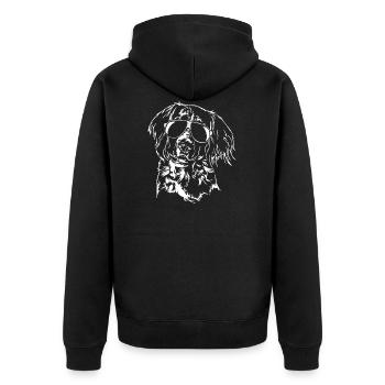 Lunettes pour chiens de chasse KLEINER MÜNSTERLAENDER Wilsign - Veste à capuche bio Premium Unisexe - noir - Dos - Nico (187cm)