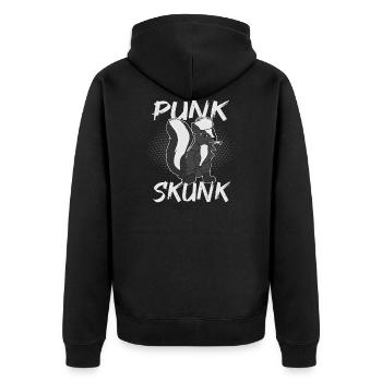 Punk putois - Veste à capuche bio Premium Unisexe - noir - Dos - Nico (187cm)