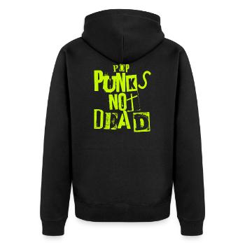 Pop Punks Not Dead - Vintage Grunge - Pop Punk Is - Veste à capuche bio Premium Unisexe - noir - Dos - Nico (187cm)