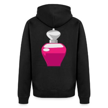 Parfum - Veste à capuche bio Premium Unisexe - noir - Dos - Nico (187cm)