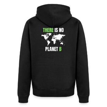 Environnement No Planet B - Veste à capuche bio Premium Unisexe - noir - Dos - Nico (187cm)
