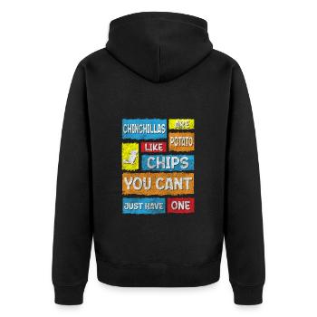 Haustier Nachtaktiv Tierliebhaber Tierschutz - Unisex Premium Bio Zip Hoodie - Schwarz - Hinten - Nico (187cm)