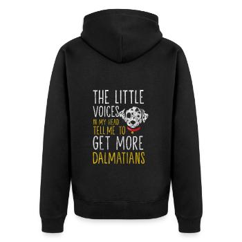 Hunderasse Vier Pfoten Tier Rassehund - Unisex Premium Bio Zip Hoodie - Schwarz - Hinten - Nico (187cm)