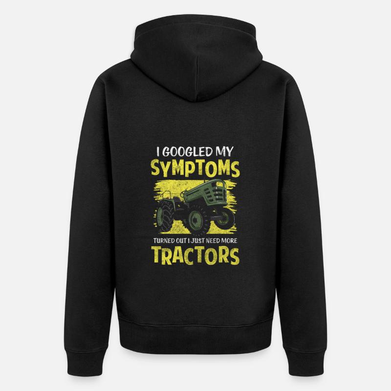 Tracteurs agricoles - Veste à capuche bio Premium Unisexe - noir