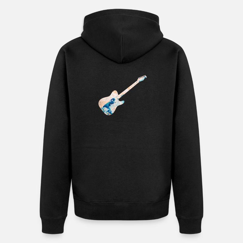 guitare électrique - Veste à capuche bio Premium Unisexe - noir