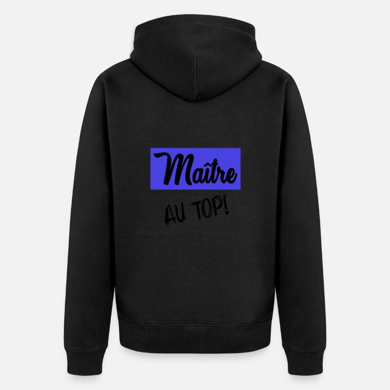 MAITRE - Veste à capuche bio Premium Unisexe - noir