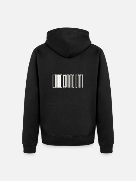 Libre comme l'art - Veste à capuche bio Premium Unisexe - noir